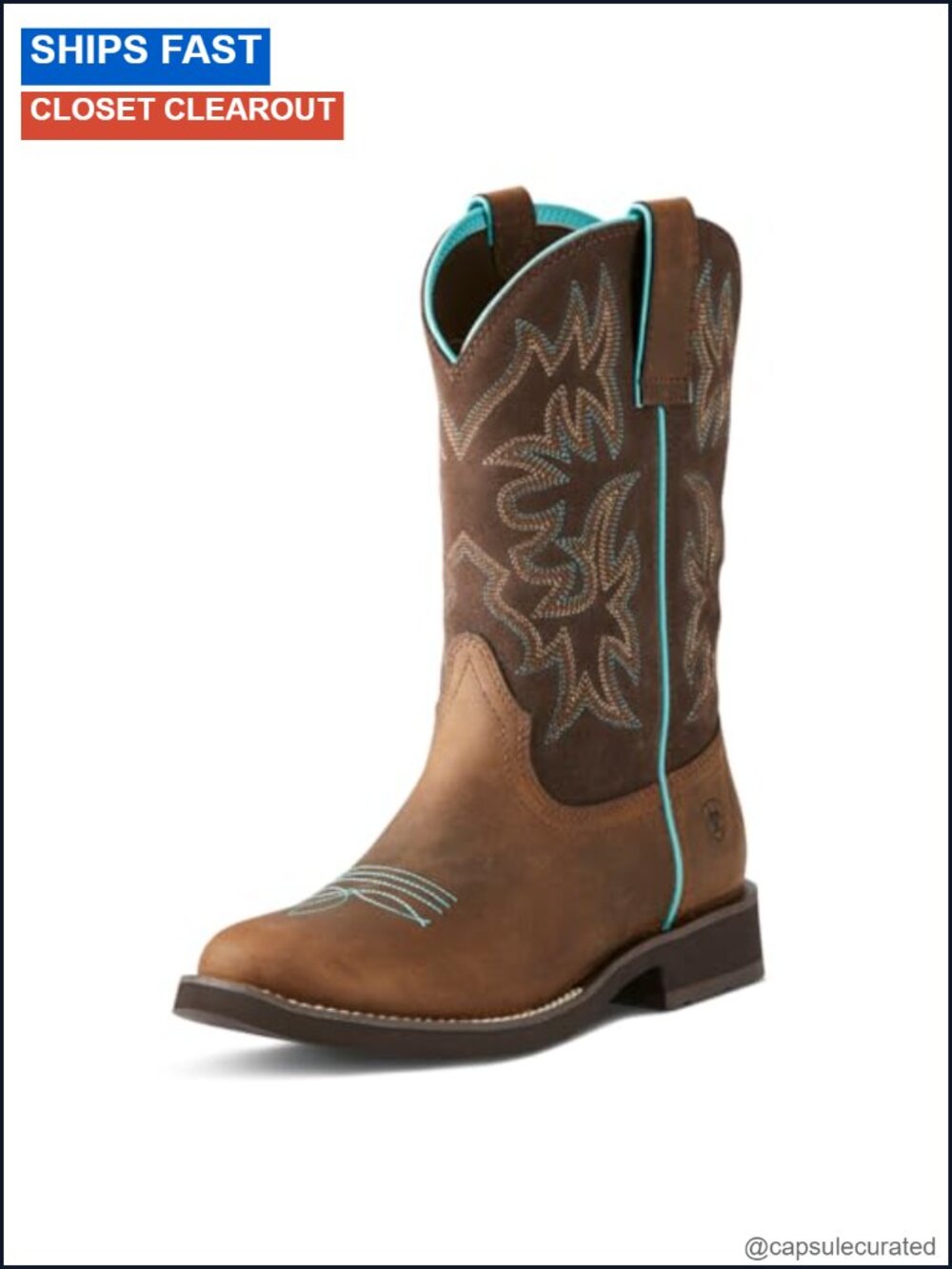 Ariat Delilah Round Toe Leather Work Boot Women's Mid-Calf